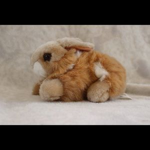 This is a cute stuffed animal (bunny)